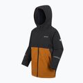 Vaikiška vėjo nepraleidžianti striukė REGATTA Hillain Warm black/pumpkin spice/ash 11