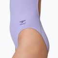 Moteriškas vientisas plaukimo kostiumėlis Speedo Solid Turnback bright lavender 5