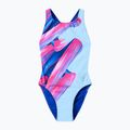 Moteriškas vientisas maudymosi kostiumėlis Speedo FL Placement Printed Powerback brushy shadows/cruise 7