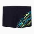 Vyriškos maudymosi trumpikės Speedo Medley Logo Aquashort anthracite/hyper teal