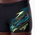 Vyriškos maudymosi trumpikės Speedo Medley Logo Aquashort anthracite/hyper teal 6