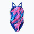 Moteriškas vientisas maudymosi kostiumėlis Speedo FL Printed Turnback brushy glitch/hope 6