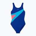 Vaikiškas vientisas maudymosi kostiumėlis Speedo Hyperboom Butterfly Back night watch/hyper teal