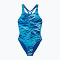 Vaikiškas vientisas maudymosi kostiumėlis Speedo Hyperboom Print Medalist night watch/hyper teal