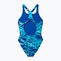 Vaikiškas vientisas maudymosi kostiumėlis Speedo Hyperboom Print Medalist night watch/hyper teal 2