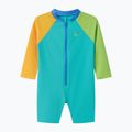 Vaikiškas vientisas maudymosi kostiumėlis Speedo Colorblock Zip LS aqua breeze
