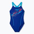 Vaikiškas vientisas maudymosi kostiumėlis Speedo Medley Logo Medalist night watch/hyper teal