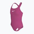 Vaikiškas vientisas maudymosi kostiumėlis Nike Effortless Essential desert pink