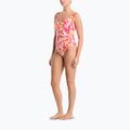 Moteriškas vientisas maudymosi kostiumėlis Nike V-Neck desert pink 3
