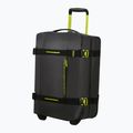 American Tourister Urban Track Duffle daiktadėžė su ratukais 55 l juoda / laimo spalvos kelioninis lagaminas 4