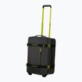 American Tourister Urban Track Duffle daiktadėžė su ratukais 55 l juoda / laimo spalvos kelioninis lagaminas 6