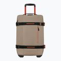 American Tourister Urban Track daiktų dėklas su ratukais 55 l smėlio / oranžinės spalvos kelioninis lagaminas