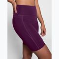 Moteriški treniruočių šortai Girlfriend Collective Compressive plum 4