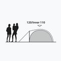 Kempingo palapinė 2-osobowy Outwell Cloud 2 green/gray 12