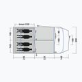 Stovyklavimo palapinė 4-osobowy Outwell Sacramento 4 Air blue 10