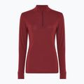 Moteriškas termo džemperis Dovre Wool Zip burgundy 4