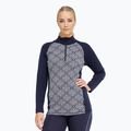 Moteriškas termo džemperis Dovre Wool Organic Half Zip navy