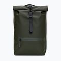 Miestinis kuprinė Rains Rucksack Rolltop 13 + 4 l green