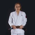 GI moteriškos braziliškojo džiudžitsu prekės Ground Game 'Sakura' baltos spalvos GISAKWHF1 3