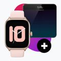 Amazfit GTS 4 laikrodis + svarstyklės rosebud pink W2168EU3N