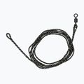 Mikado Leadcore karpinių pavadėlių rinkinys su virbalu 2 vnt. juodas AMC-ZK-004