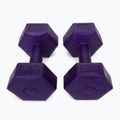 Meteor bituminiai hanteliai 2 x 2 kg violetinės spalvos 30166 3