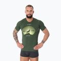 Vyriški termoaktyvūs marškinėliai Brubeck Outdoor Merino Wool Pro tamsiai žali/vilkas 2