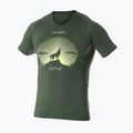 Vyriški termoaktyvūs marškinėliai Brubeck Outdoor Merino Wool Pro tamsiai žali/vilkas 2 3