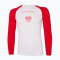 Vyriški termoaktyvūs marškinėliai ilgomis rankovėmis Brubeck LS1319 3D Husar Pro balti/raudoni 3