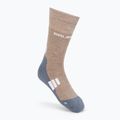 Moteriškos trekingo kojinės Brubeck BTR002 Trekking Light brown/grey