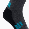 Moteriškos trekingo kojinės Brubeck BTR002 Trekking Light graphite/turquoise 3