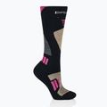 Moteriškos slidinėjimo kojinės Brubeck Ski Force juodos/rožinės 2