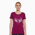 Moteriški termo marškinėliai Brubeck Outdoor Merino Wool Pro SS plum/mountain 3