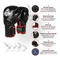 Bokso pirštinės DBX BUSHIDO z systemem Wrist Protect juodos Bb2 16