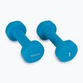 Spokey Shape IV hanteliai 2x1 kg mėlyni 920894 2