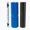 Spokey Mixroll masažinių volelių rinkinys juodai mėlynas 929955