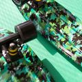 Fish Skateboards Print Camo green FS-FB-CAM-BLA-BLA riedlentė 11