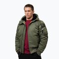 Vyriška striukė Pitbull Sherpa Hooded Bomber olive