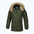 Vyriška žieminė striukė Pitbull West Coast Fur Parka Alder olive