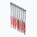 Fischer 10×80 sieniniai kaiščiai su varžtais 8 vnt., skirti BenchK kopėčioms sidabrinės spalvos BK-KM8