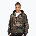 Vyriška striukė Pitbull West Coast Athletic Hooded Nylon woodland camo