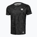 Pitbull West Coast Performance Mesh Net Camo All Black Camo juodi kamufliažiniai vyriški marškinėliai
