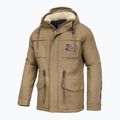 Pitbull West Coast vyriška žieminė striukė Gunner Hooded Parka dark sand 4