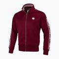 Vyriška striukė Pitbull West Coast Trackjacket Tape Logo Terry Group burgundy 4