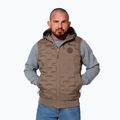 Pitbull West Coast vyriškas be rankovių Eclipse Hooded Padded coyote brown