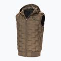 Pitbull West Coast vyriškas be rankovių Eclipse Hooded Padded coyote brown 4
