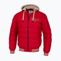 Vyriška striukė Pitbull Hidden Quilted Hooded red/beige 6