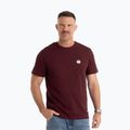 Vyriški marškinėliai Pitbull Small Logo dark burgundy
