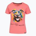 Moteriški marškinėliai Pitbull Watercolor coral 6