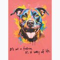Moteriški marškinėliai Pitbull Watercolor coral 9